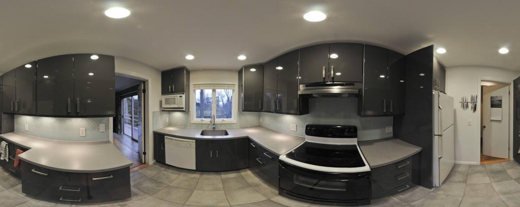 Kitchen renovation panorama